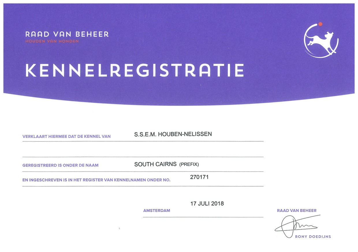Kennel Registratie